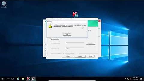 how to install kaspersky security centre KSC step by step