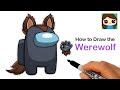 How to Draw AMONG US Werewolf | Halloween #1