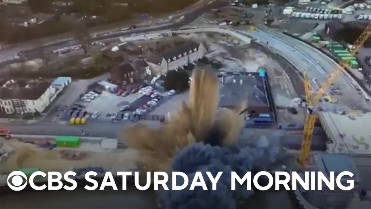 WWII bomb explodes in U.K. - YouTube