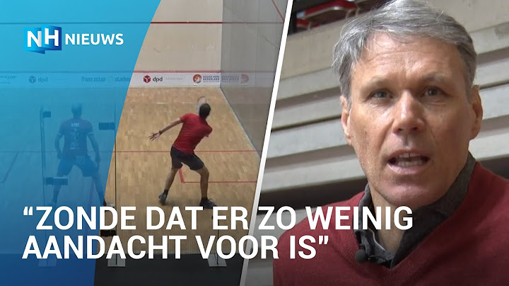 Marco van Basten maakt zich hard voor de squashsport