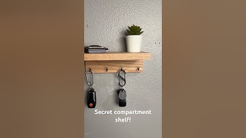 Making the world’s thinnest secret compartment shelf! Build video coming soon! #woodworking #diy
