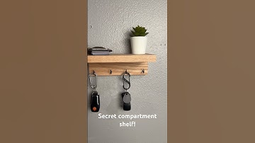 Making the world’s thinnest secret compartment shelf! Build video coming soon! #woodworking #diy