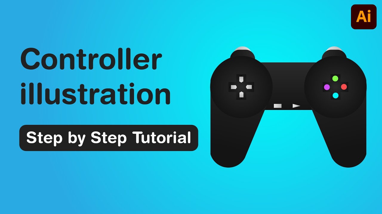 Game Controller | Illustration | Tutorial | Adobe Illustrator CC - YouTube