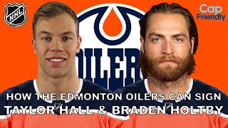 Taylor Hall and Braden Holtby 