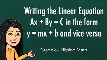 Transform Linear Equation Ax+By = C into y = mx+b and vice versa