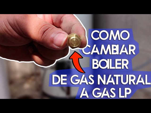 Cambiar de gas natural a butano sin cambiar de caldera