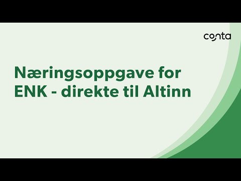 Næringsoppgave for ENK