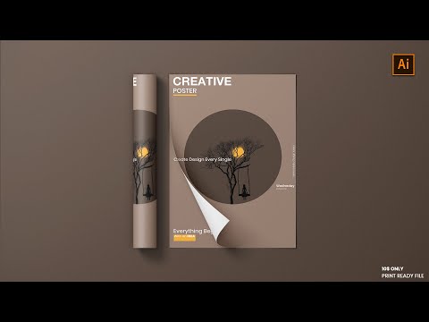 Creative Poster Design Tutorial | Adobeillustrator cc 2020