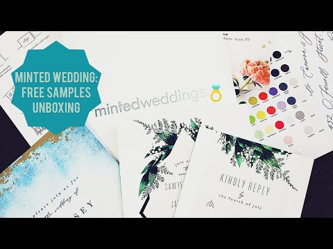 [Minted Unboxing] FREE Minted Wedding Sample Kit 2019 ❤️