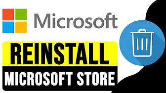 How to UNINSTALL and REINSTALL MICROSOFT STORE in WINDOWS 10 | 2024 | Fix Microsoft Store Issues thumbnail