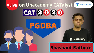 Check out our latest offerings - https://bit.ly/CAT_Whatsnew Flagship PGDBA with Shashant Rathore