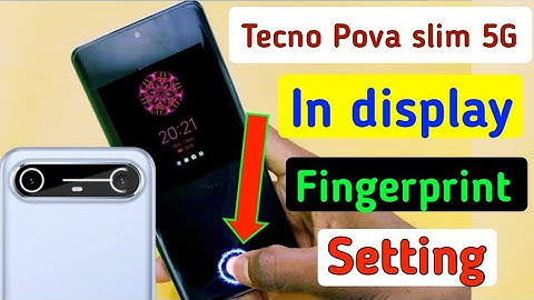 Tecno Pova slim 5G fingerprint lock kaise lagaye/how to set display fingerprint lock in tecno me //