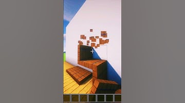 MINECRAFT STAIRS DESIGN TUTORIAL #minecraft #minecraftshorts #minecrafttutorial #shorts