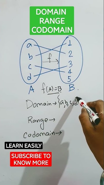 Domain Range and Codomain easy tricks to find out class 11 12 #domain # ...