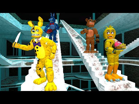 АНИМАТРОНИКИ ИЗ ФИЛЬМА ГОНЯЮТСЯ ЗА НАМИ В ЛАБИРИНТЕ FNAF COOP Garry's Mod