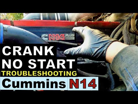 CUMMINS N14 CELECT PLUS: CRANK NO START. TROUBLESHOOTING & REPAIR (Western Star 4964) // 4K