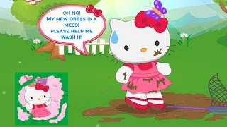 Hello Kitty Fun Laundry Day Game Movie-Hello Kitty Games-Cleaning Game screenshot 3