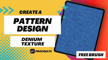 Procreate Pattern Design Denium Texture (FREE) Jeans Procreate Brush + Tutorial Step by Step
