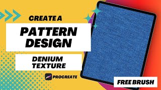 Procreate Pattern Design Denium Texture (FREE) Jeans Procreate Brush + Tutorial Step by Step screenshot 5