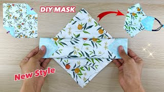 New Style Beautiful 3D Mask 2021 ! DIY Breathable Face Mask Easy Pattern Sewing Tutorial