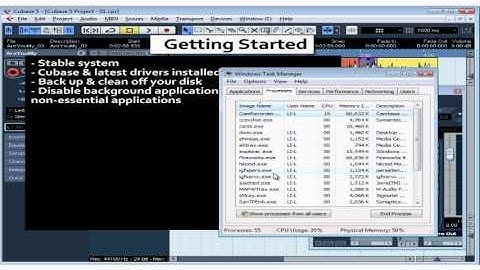 Cubase 5 Tutorial - Lesson 09: Getting Started