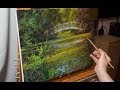 "Пруд с кувшинками". Олег Буйко. Живопись маслом. Process of creating oil painting from Oleg Buiko
