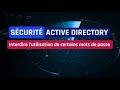 SECURITE DE MOT DE PASSE ACTIVE DIRECTORY