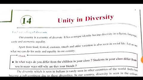 Unity in Diversity | Class 6 SS Chapter 14 Explanation हिंदी में GBSE GSEB#gseb #gbse