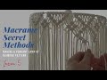 Macrame Secret Methods 5 - Making a pendant lamp of diamond pattern / 마름모패턴 조명갓 만들기