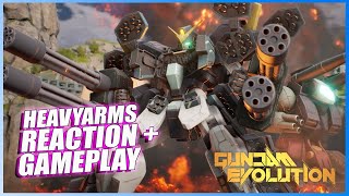 Gundam Evolution Heavyarms Trailer Reaction + Gameplay [Gundam Heavyarms Custom [EW]