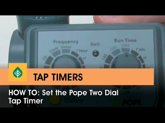 How To: Set the Pope Two Dial Tap Timer - YouTube