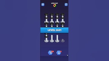 Nut Sort Level 2601 - Color Puzzle Game by Kiwi Fun #games #puzzle #NutSort #NutSortSolution