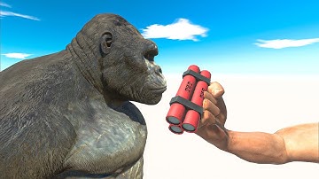 King Kong vs TNT Punch - Animal Revolt Battle Simulator