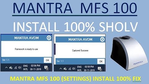 Mantra MFS 100 rd service full settings FIX 100% WORK (how to download and install)