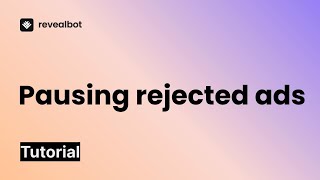Pause ads rejected by Meta automatically to focus on approved ones