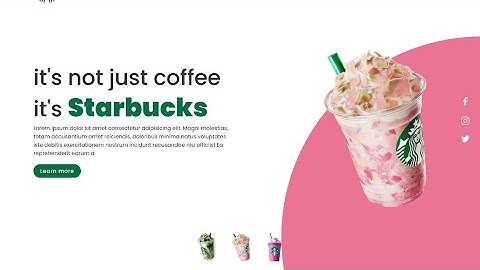 How to Make Website Responsive | Starbucks Landing Page Website Design using Html CSS & Javascript
