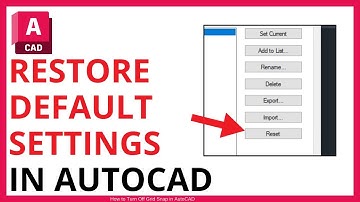 How to Restore Default Settings in AutoCAD [QUICK GUIDE]