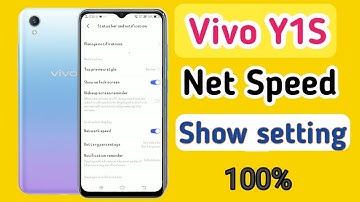 How to show net speed vivo y1s/vivo y1s me data speed kaise dekhen/network speed setting
