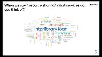 Indiana State Library Spring 2021 Resource Sharing Dialogue