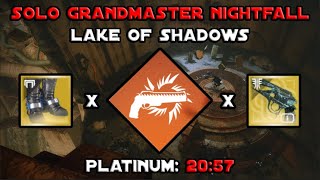 Solo Grandmaster Nightfall - Lake Of Shadows - Solar Hunter [Destiny 2]