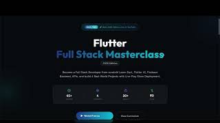 Launching Flutter Full Stack Masterclass 2026 | Zero to Job Ready (Free Course)