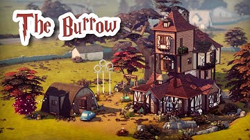 Harry Potter: The Burrow ⚡️ || The Sims 4 Speed Build