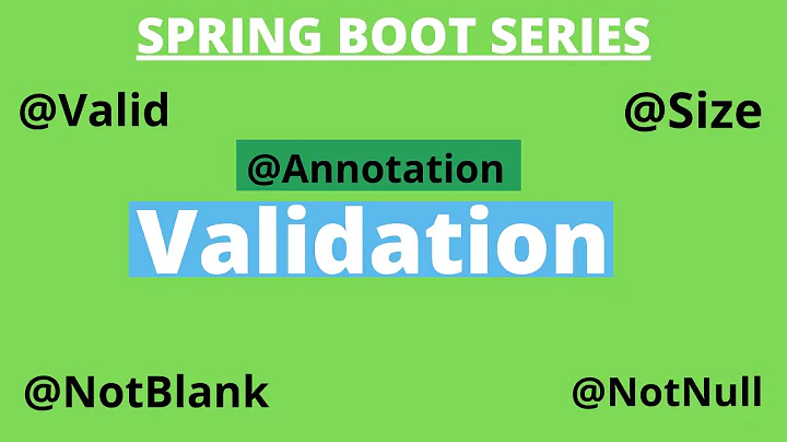 Spring Boot Tutorial - Validating request with Spring Validation # 14