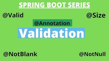 Spring Boot Tutorial - Validating request with Spring Validation # 14