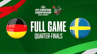 QTR-FINALS: Germany v Sweden | Full Basketball Game | FIBA U16 European Championship 2022