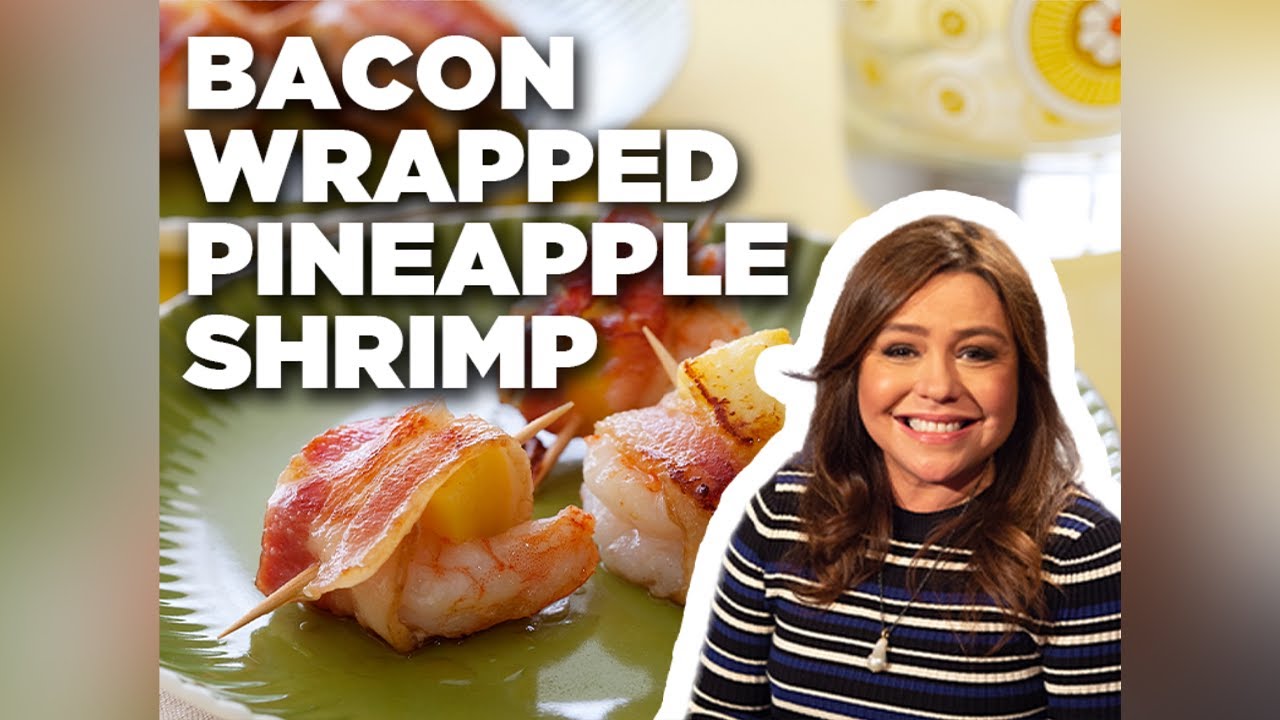 How to Make Bacon-Wrapped Pineapple Shrimp | 30 Minute Meals with Rachael Ray | Food Network
