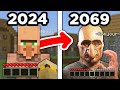 Minecraft en 2024 vs 2069