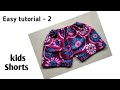 Kids shorts cutting and stitching in 5 mins|underwear cutting and stitching|baby Shorts stitching