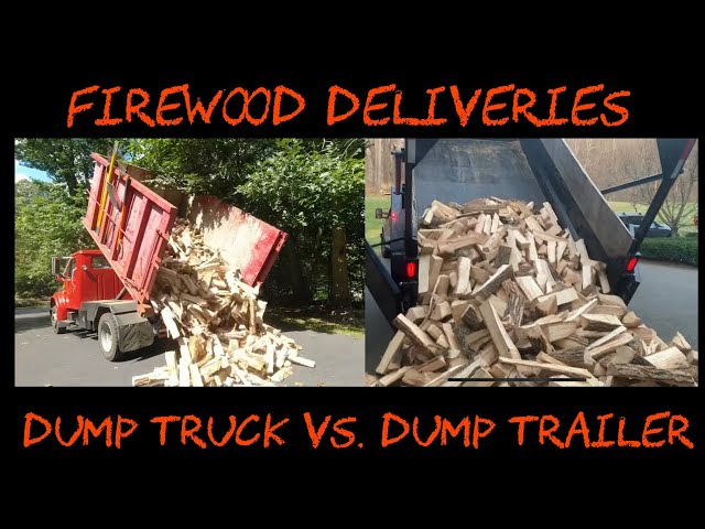 417 Firewood Deliveries: Dump Trailer vs. Dump Truck??? - YouTube