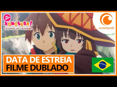 Konosuba Dublado na Crunchyroll Brasil É HOJE 